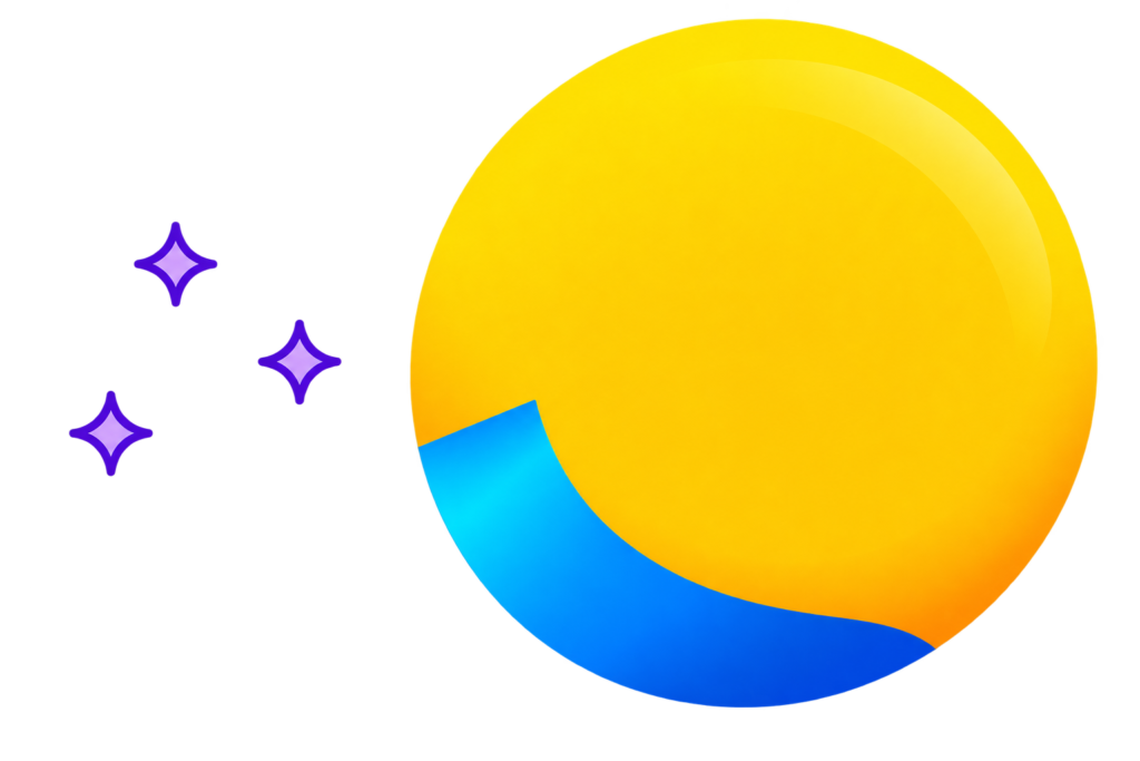 three purple sparkle stars for decoration
